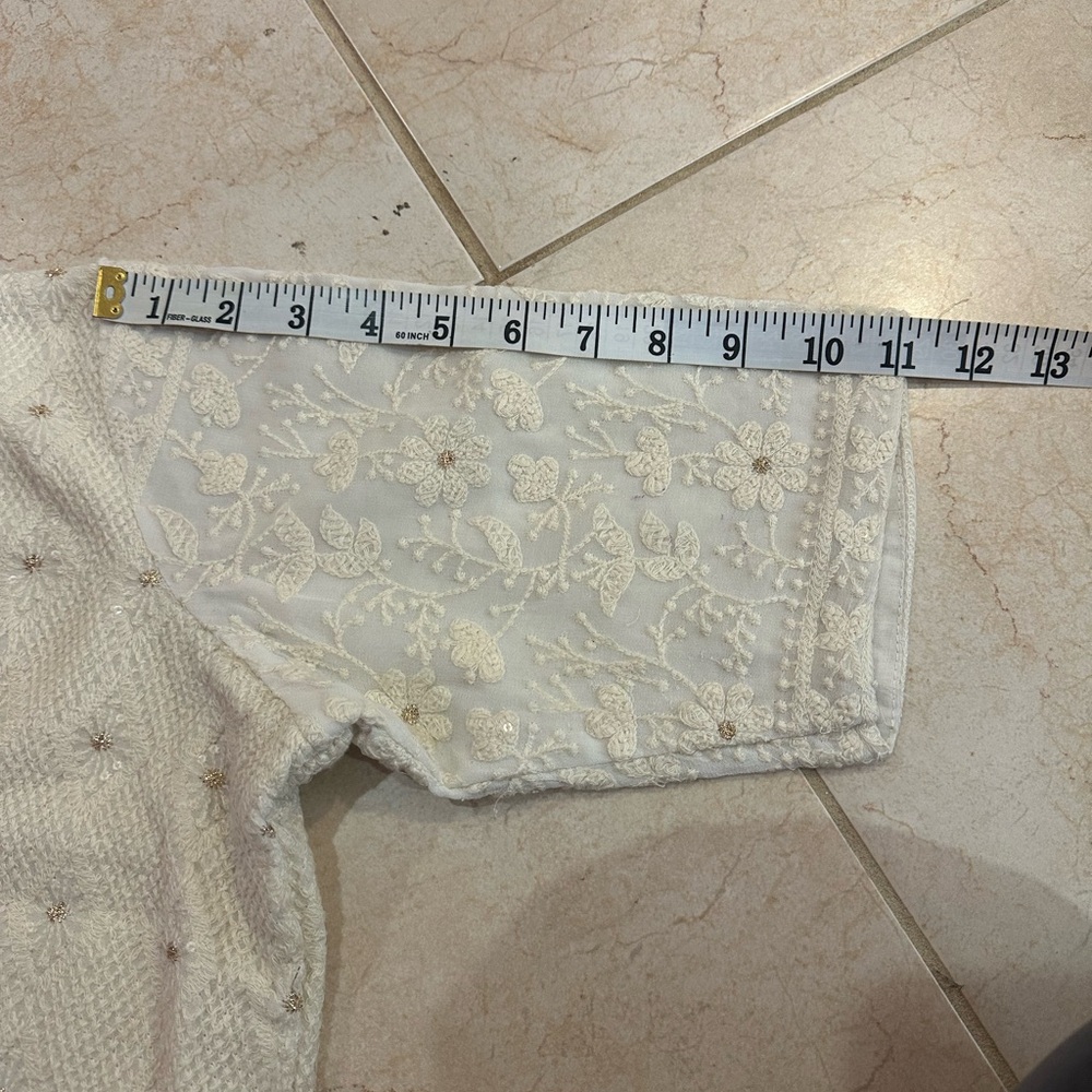 Chikankari White Lehenga - image 4